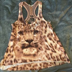 Cheetah tank top